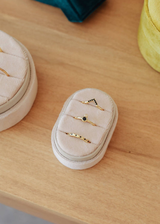 Gold Rings - Black Celestial - Spiral Circle