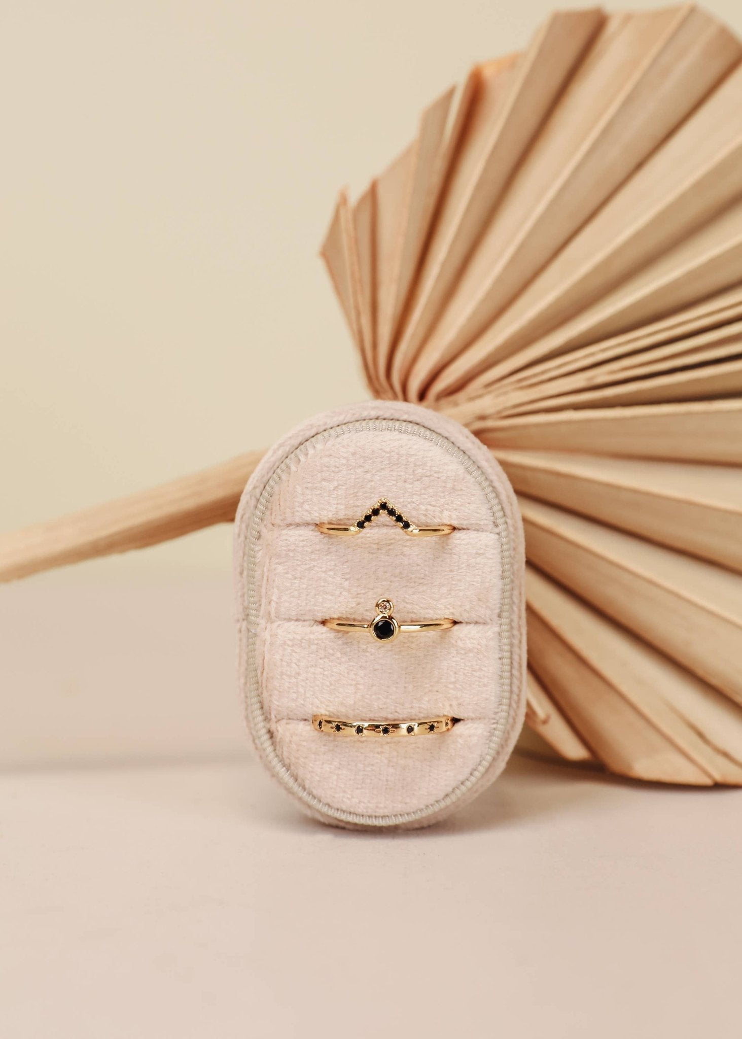 Gold Rings - Black Celestial - Spiral Circle