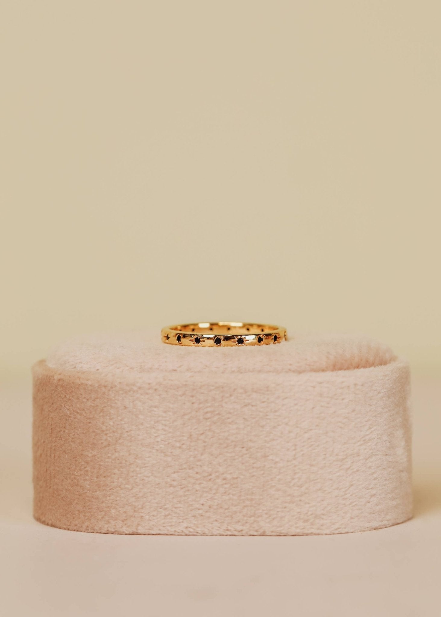 Gold Rings - Black Celestial - Spiral Circle