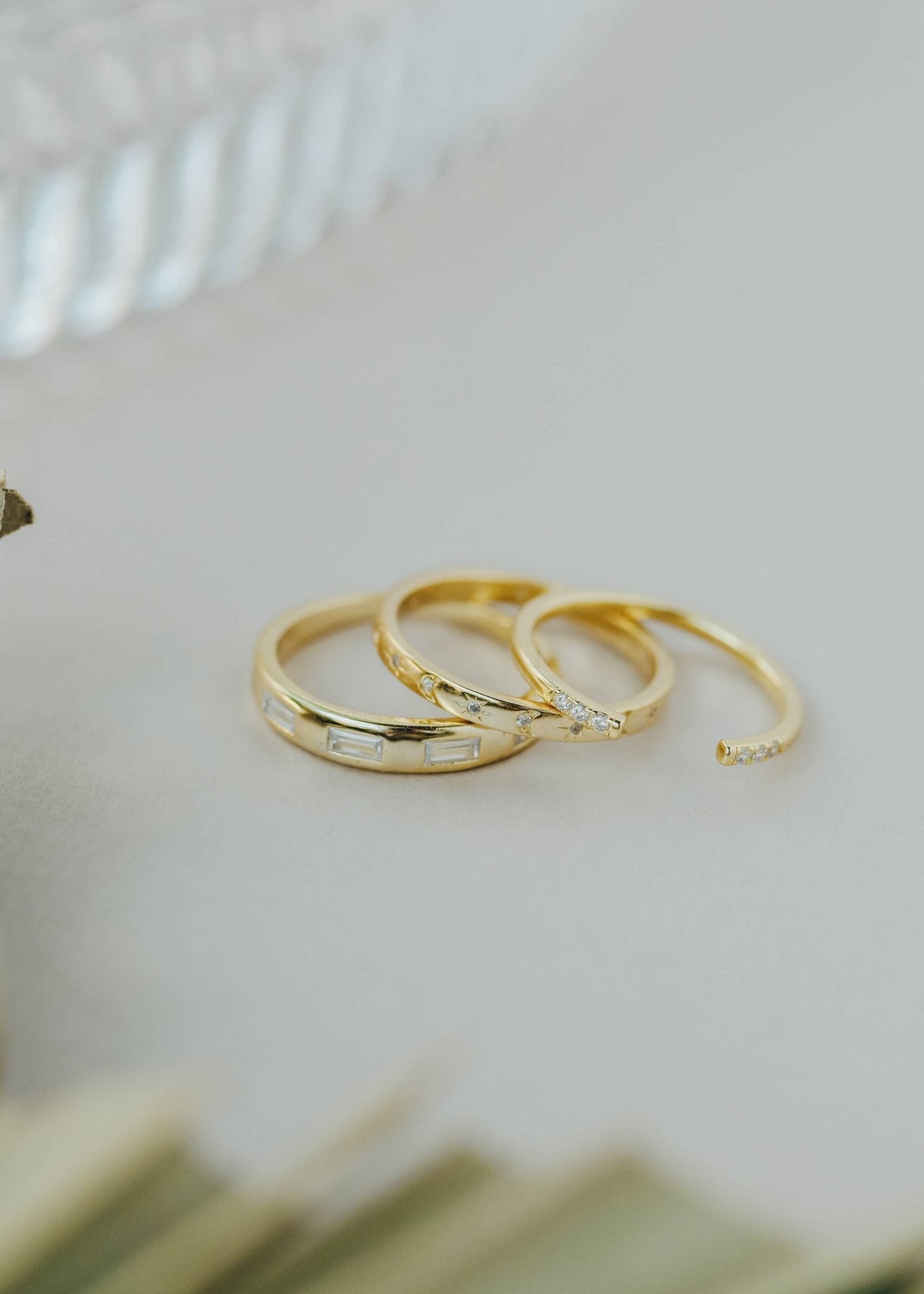 Gold Rings - Celestial - Spiral Circle
