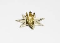 Gold Star Mini Spell Candle Holder - Spiral Circle