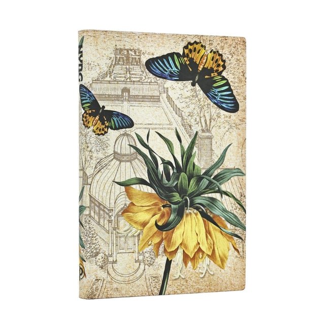 Golden Fritillaria Mini Lined Softcover Journal, 208pg, 80gsm, New York Botanical Garden by Paperblanks (Golden Fritillaria) - Spiral Circle