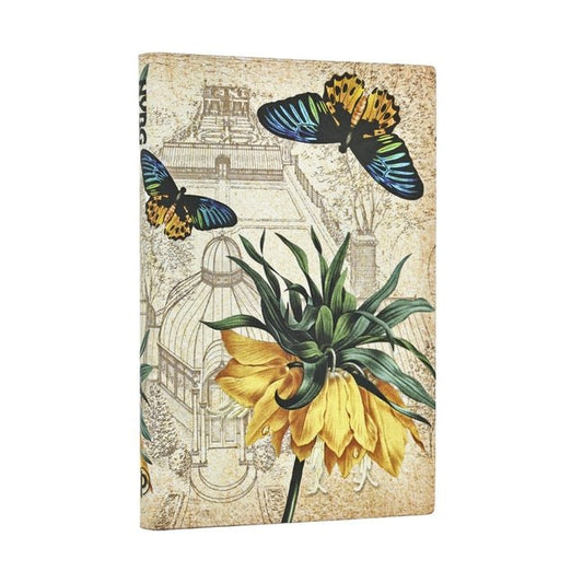 Golden Fritillaria Mini Lined Softcover Journal, 208pg, 80gsm, New York Botanical Garden by Paperblanks (Golden Fritillaria) - Spiral Circle