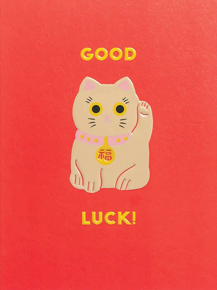 GOOD LUCK CAT GOOD LUCK CARD - Spiral Circle