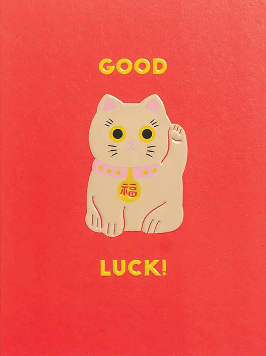 GOOD LUCK CAT GOOD LUCK CARD - Spiral Circle