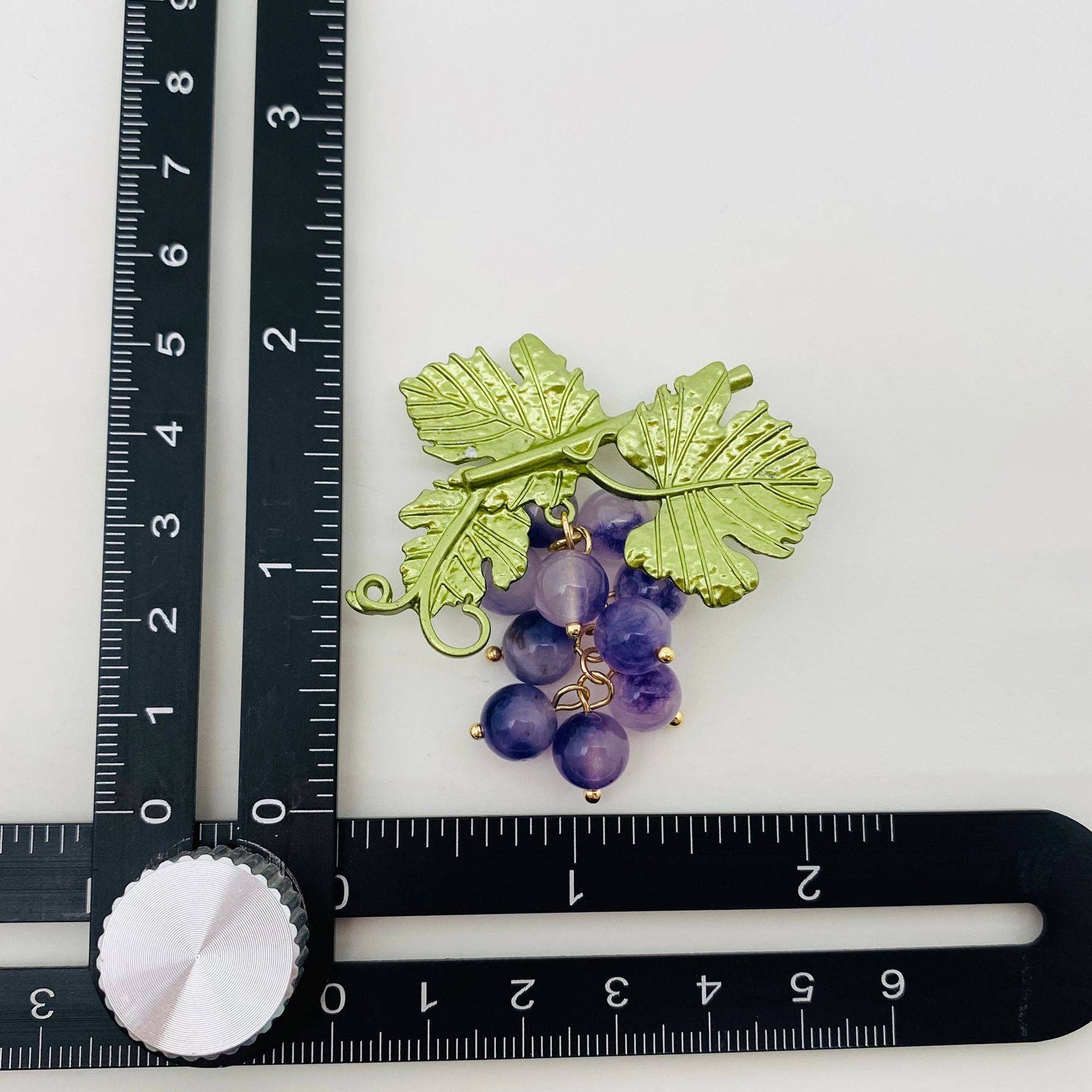 Grape Brooch - Spiral Circle