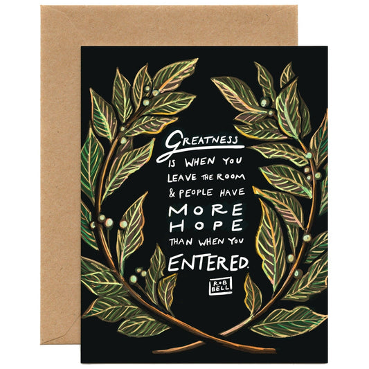 Greatness Is When | Thank You Card - Spiral Circle