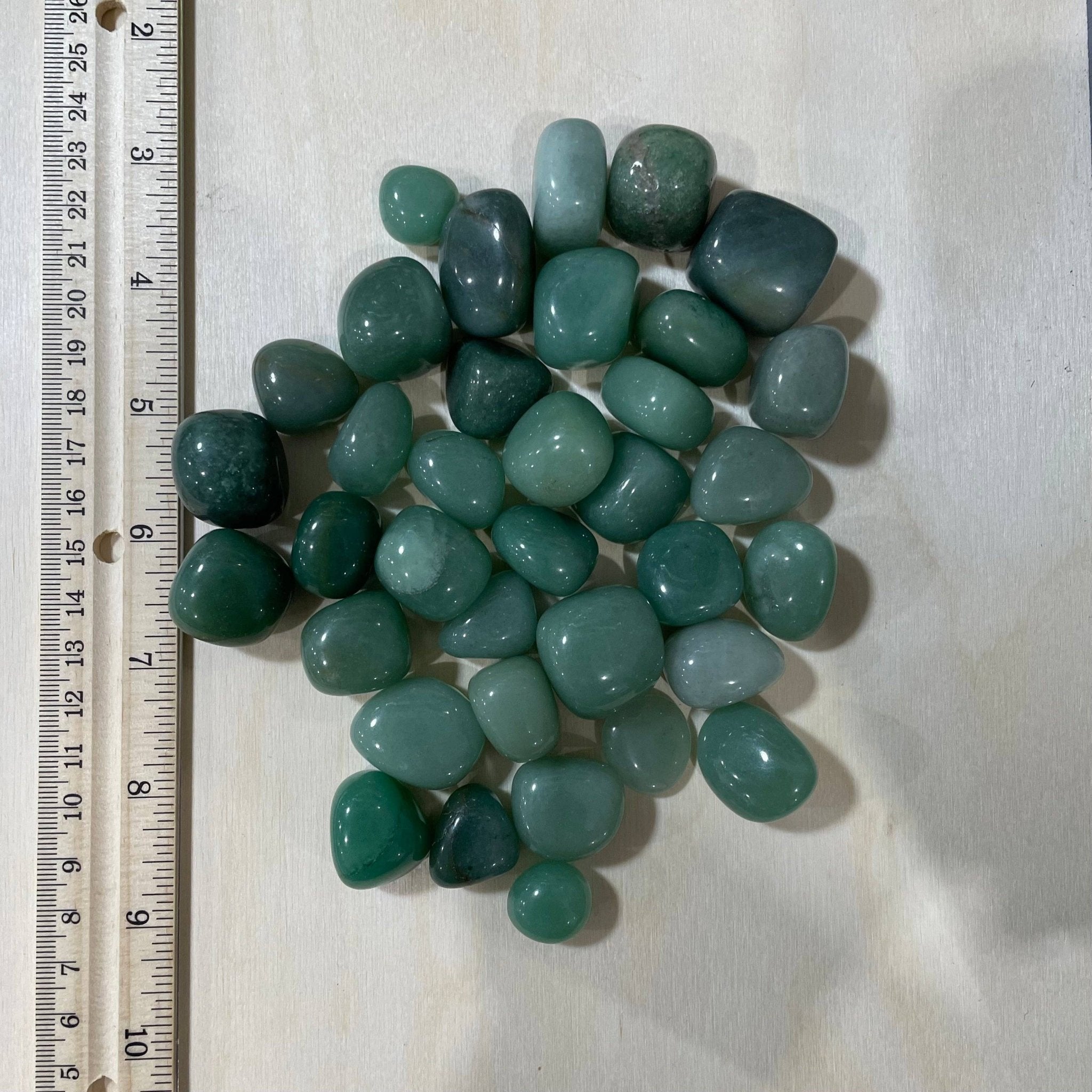 Green Aventurine Tumbled Stones – 1 LB Bulk for Crystal Shop - Spiral Circle
