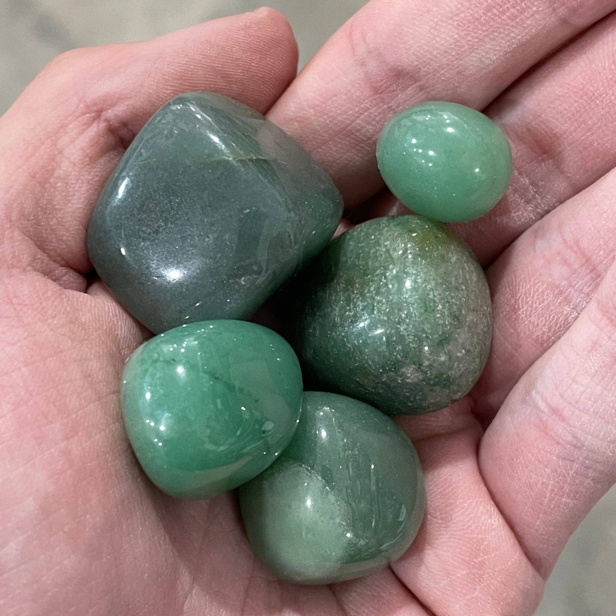 Green Aventurine Tumbled Stones – 1 LB Bulk for Crystal Shop - Spiral Circle