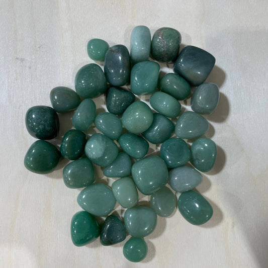Green Aventurine Tumbled Stones – 1 LB Bulk for Crystal Shop - Spiral Circle