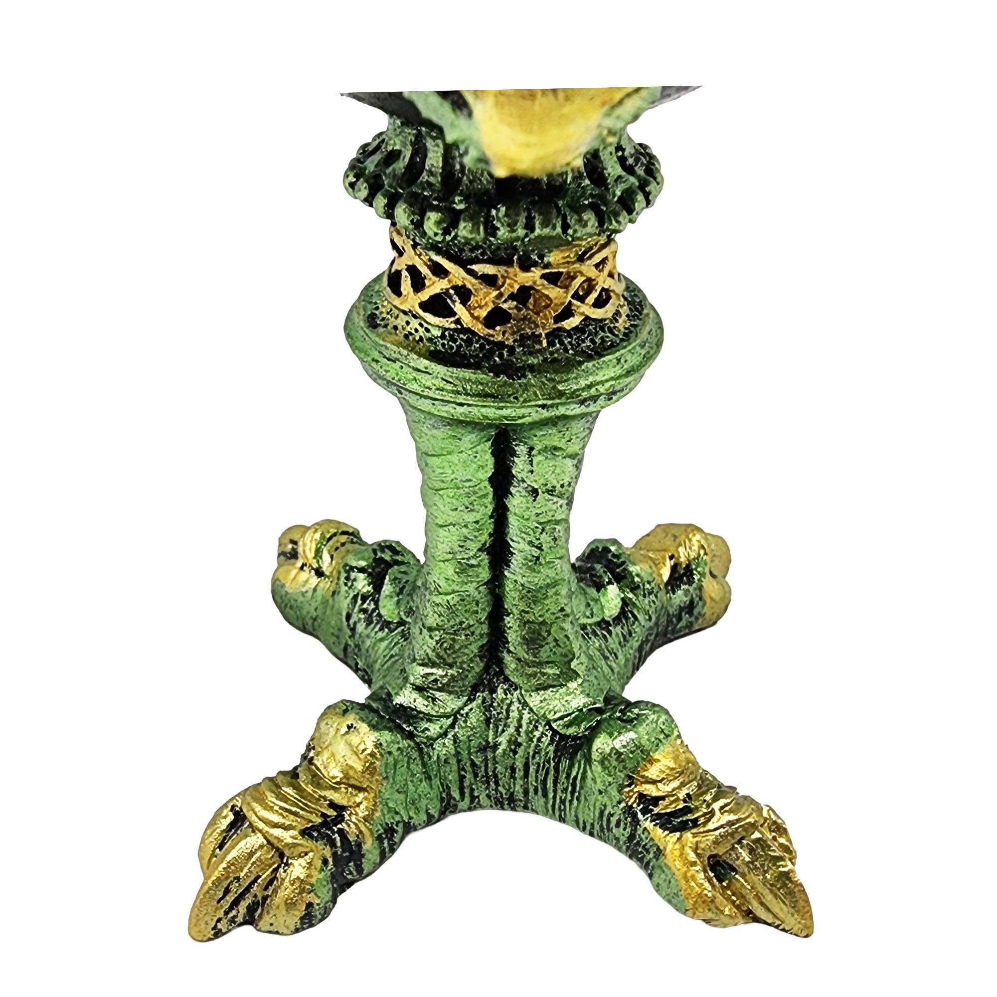 Green Dragon Goblet with Claw Base - Spiral Circle