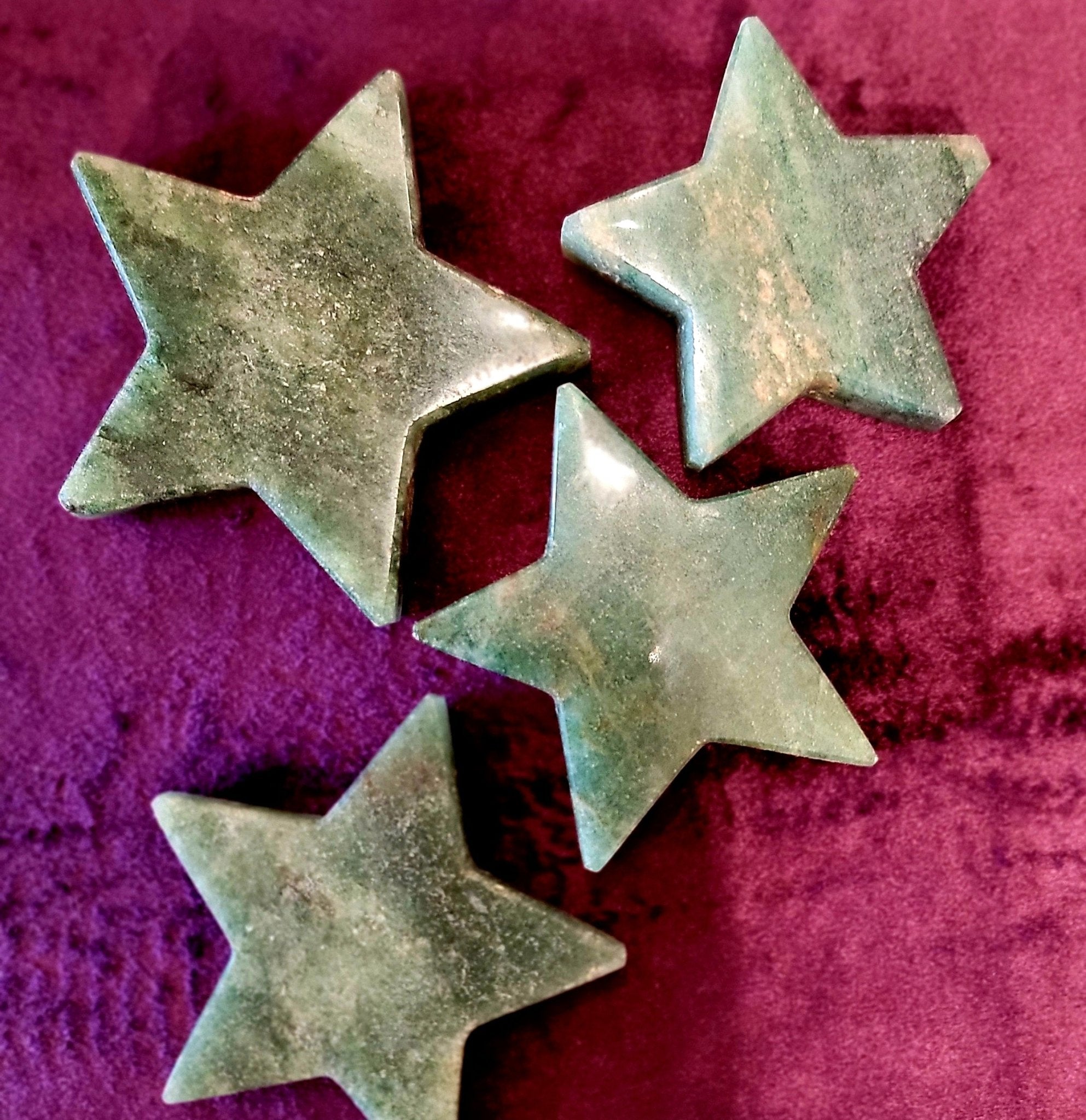 Green Fuschite | Crystal Stars - Spiral Circle