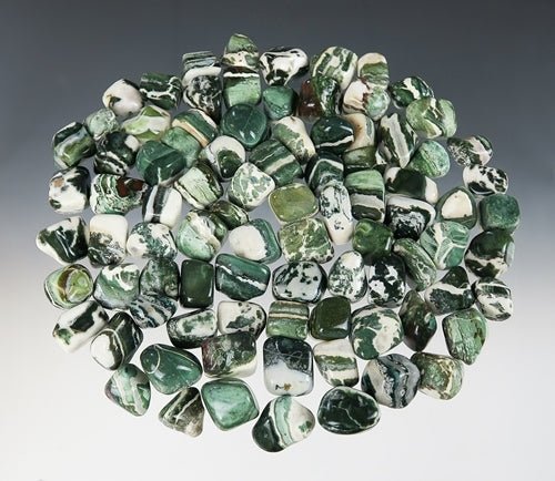 Green, Sardonyx | Tumbled - Spiral Circle