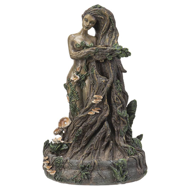 Greenman Tree Ent Backflow Incense Burner - Spiral Circle