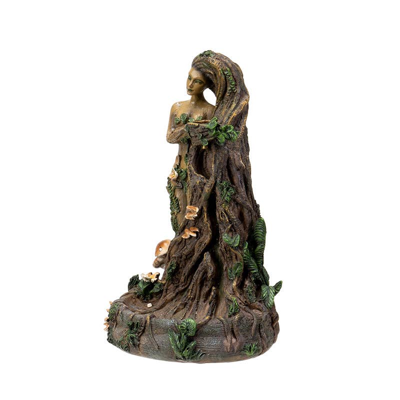 Greenman Tree Ent Backflow Incense Burner - Spiral Circle