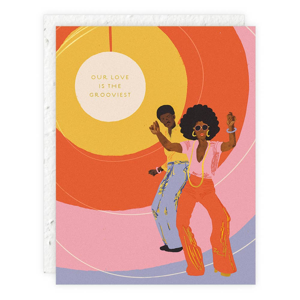 Groovy - Love + Friendship Card - Spiral Circle