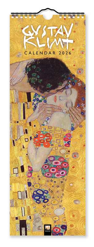 Gustav Klimt Slim Calendar 2026 (Art Calendar) by - Spiral Circle