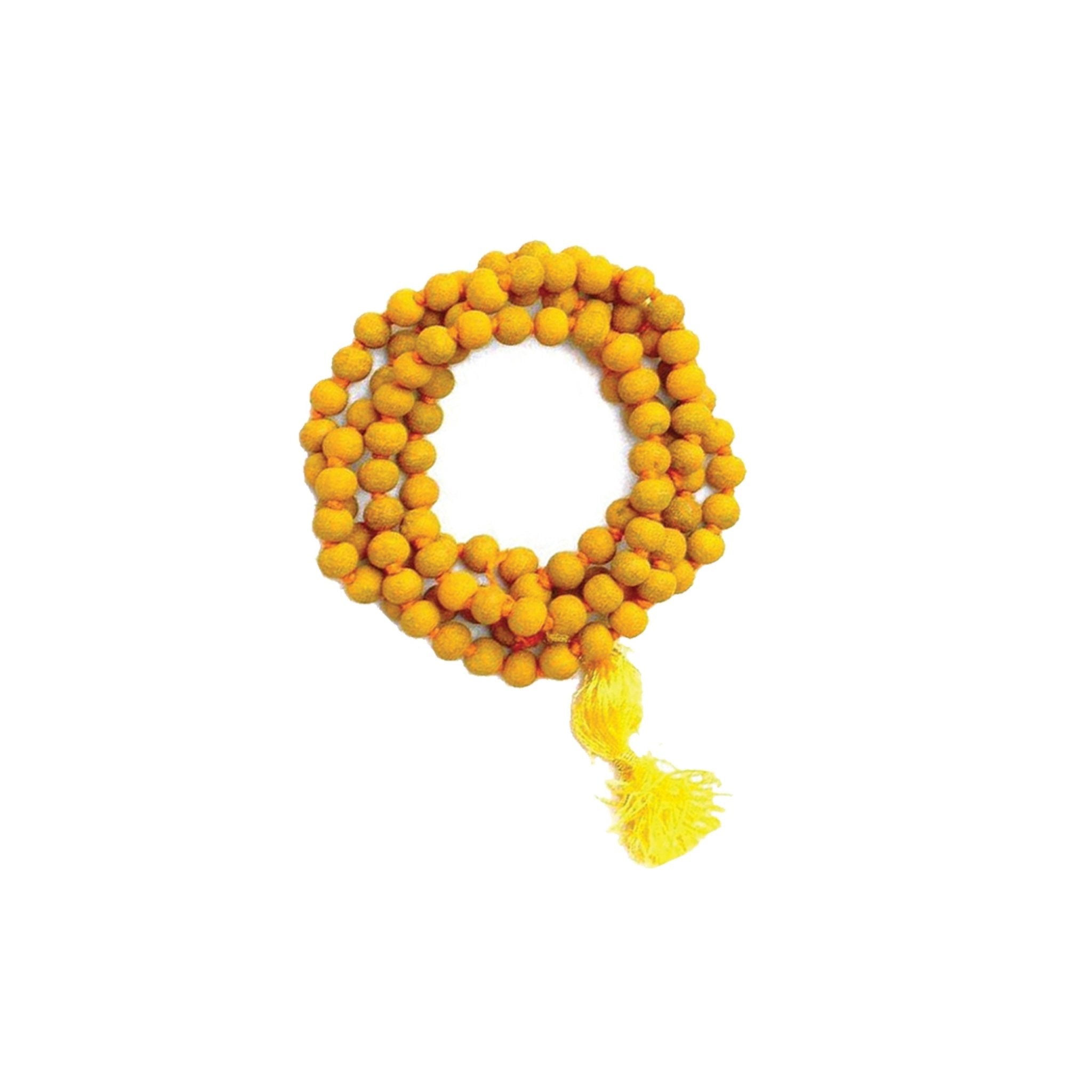 Haldi Mala Turmeric Beads - Spiral Circle