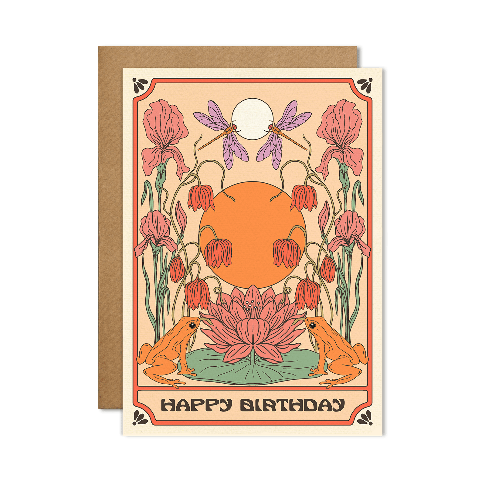 Happy Birthday Card - Spiral Circle