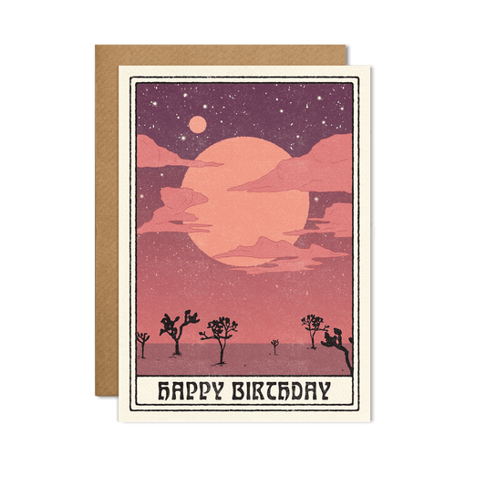 Happy Birthday Card - Spiral Circle