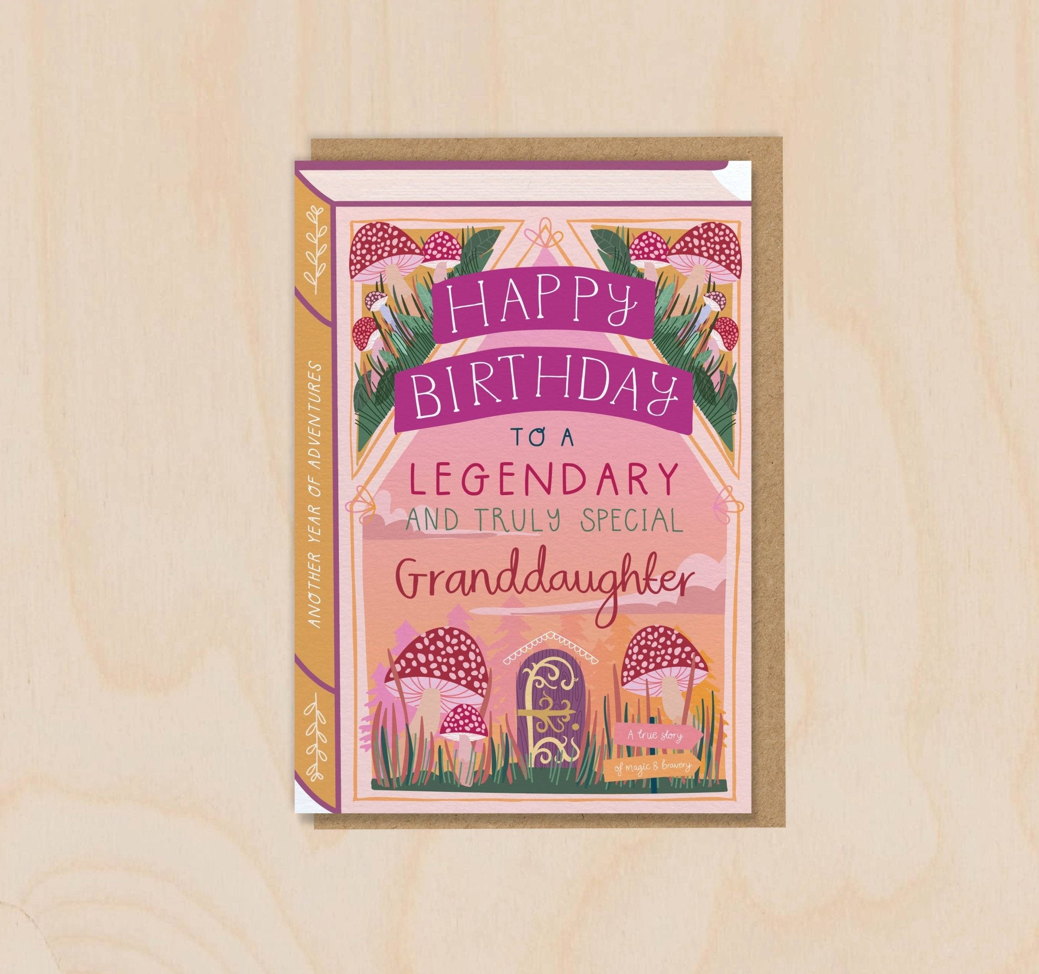 Happy Birthday Legendary Truly Special Granddaughter - Spiral Circle