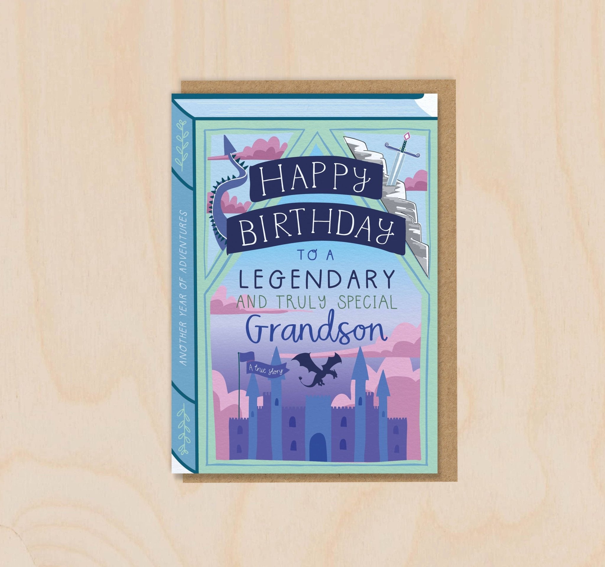 Happy Birthday Legendary Truly Special Grandson - Spiral Circle