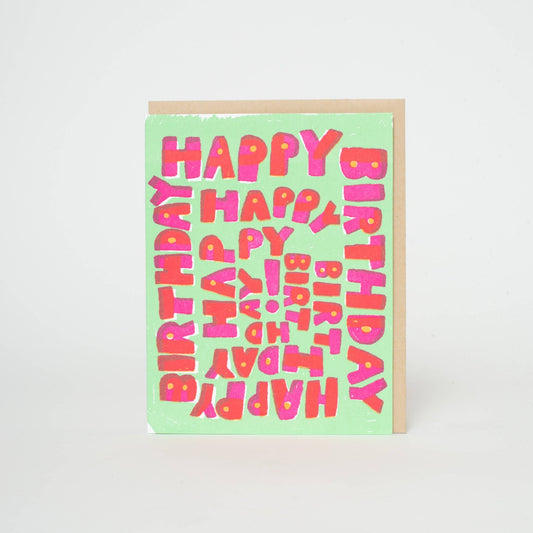 Happy Birthday Spiral - Spiral Circle