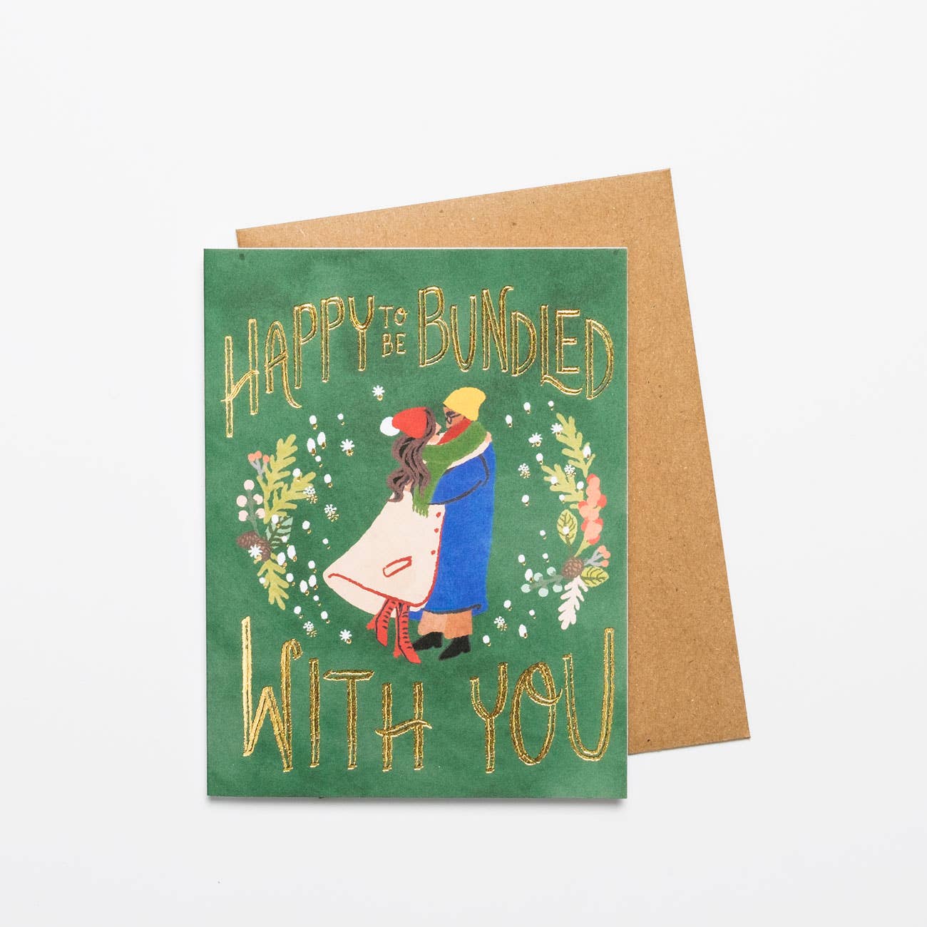 Happy To Be Bundled With You Card - Spiral Circle
