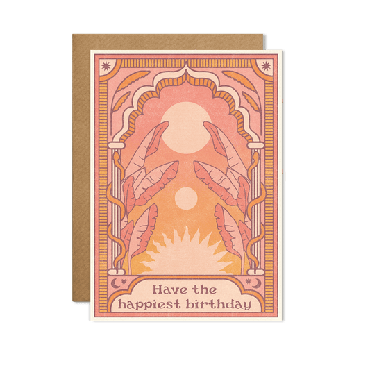 Have the happiest birthday Card - Spiral Circle