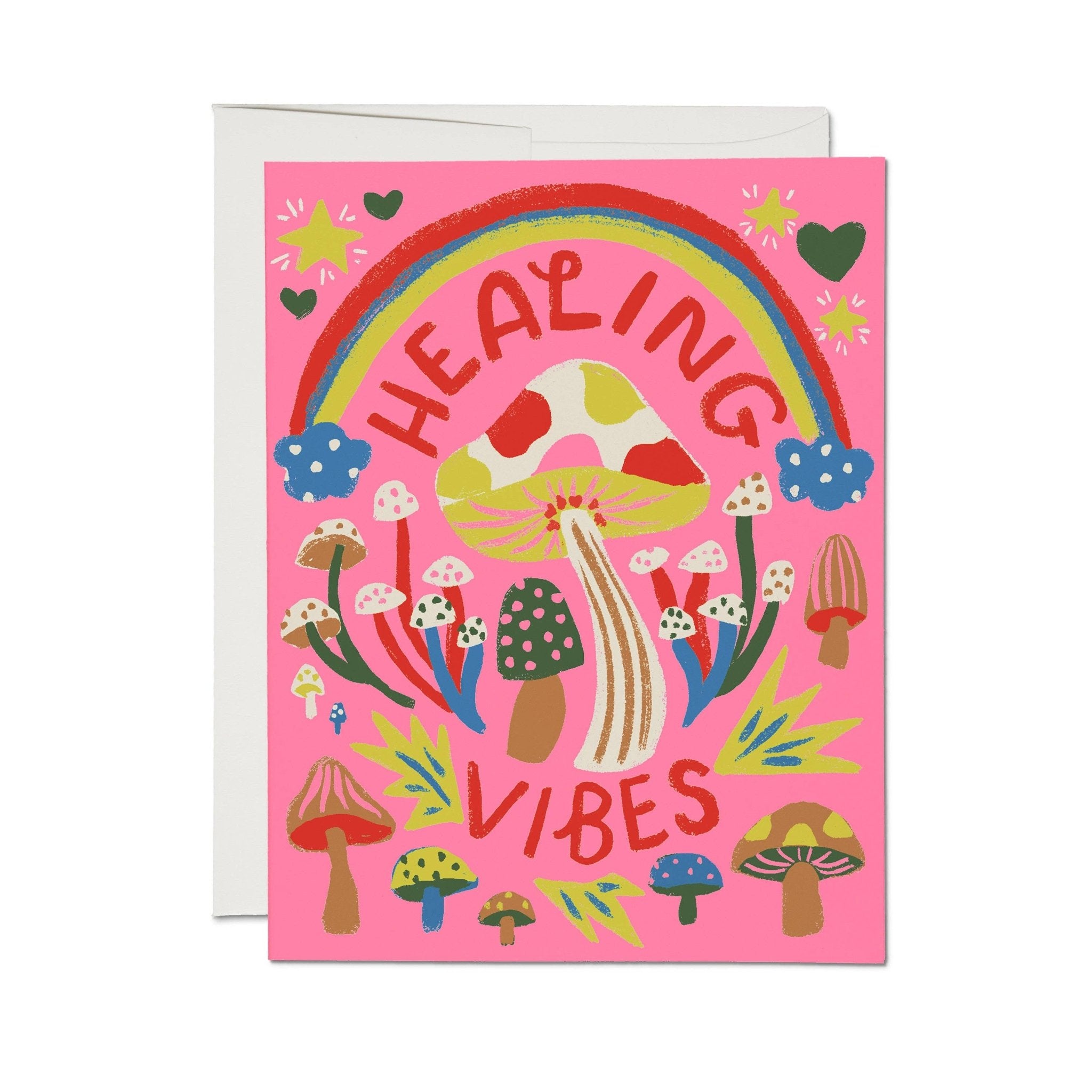 Healing Vibes greeting card - Spiral Circle