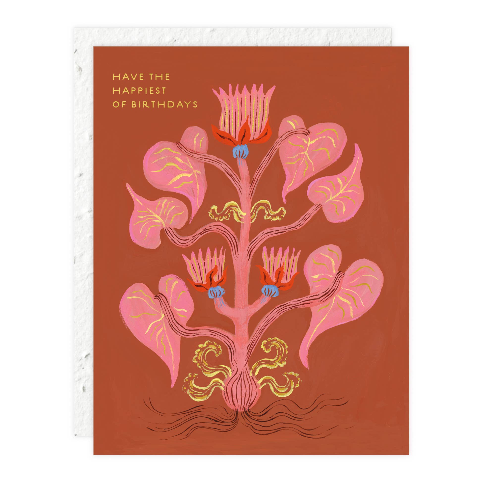 Heart of Flowers - Birthday Card - Spiral Circle