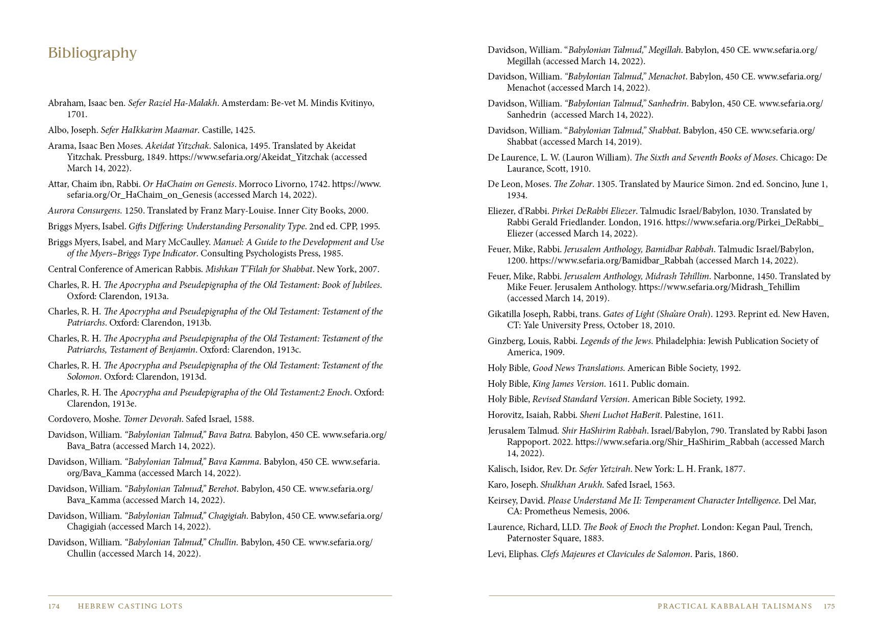 Hebrew Casting Lots: Practical Kabbalah Talismans - Spiral Circle