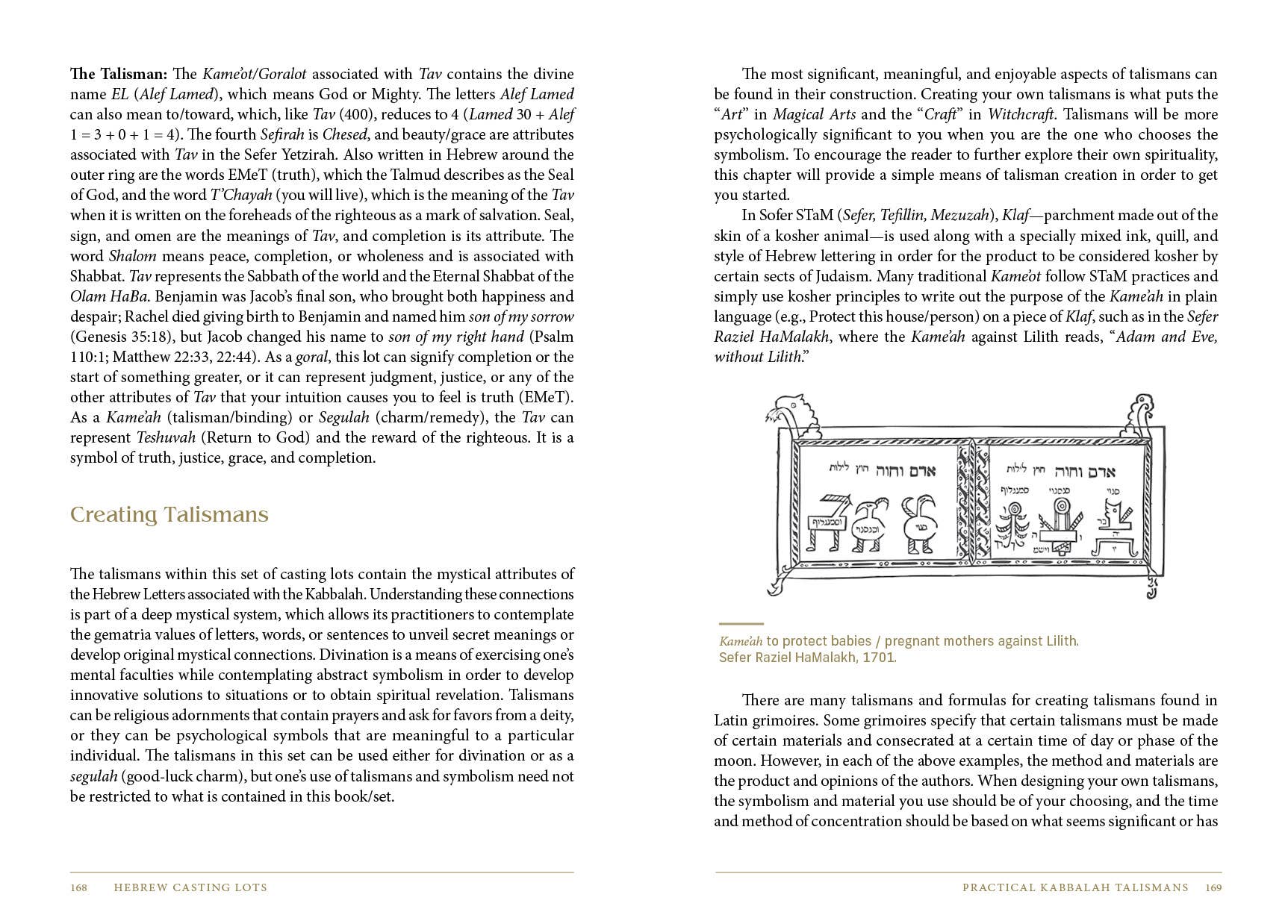 Hebrew Casting Lots: Practical Kabbalah Talismans - Spiral Circle