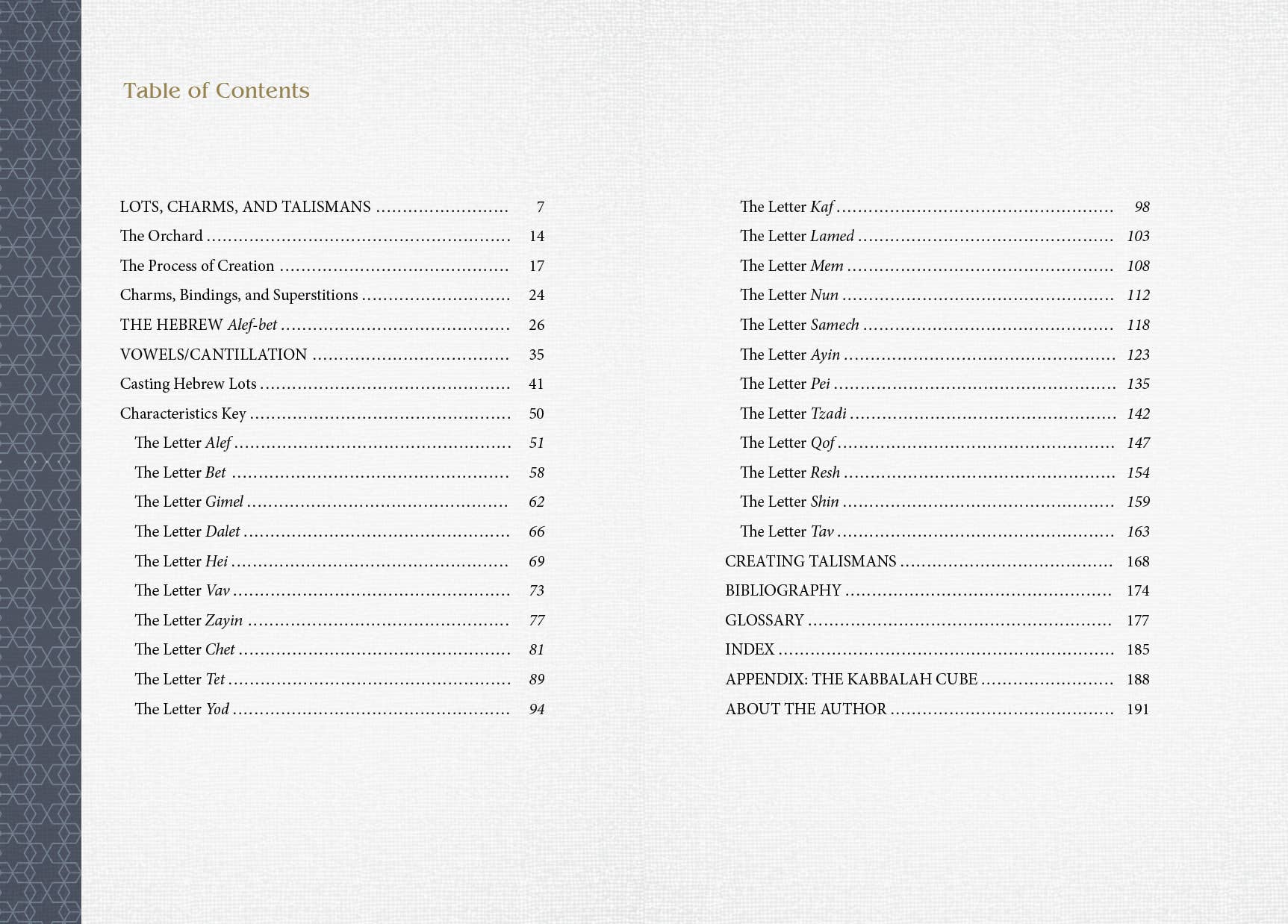 Hebrew Casting Lots: Practical Kabbalah Talismans - Spiral Circle