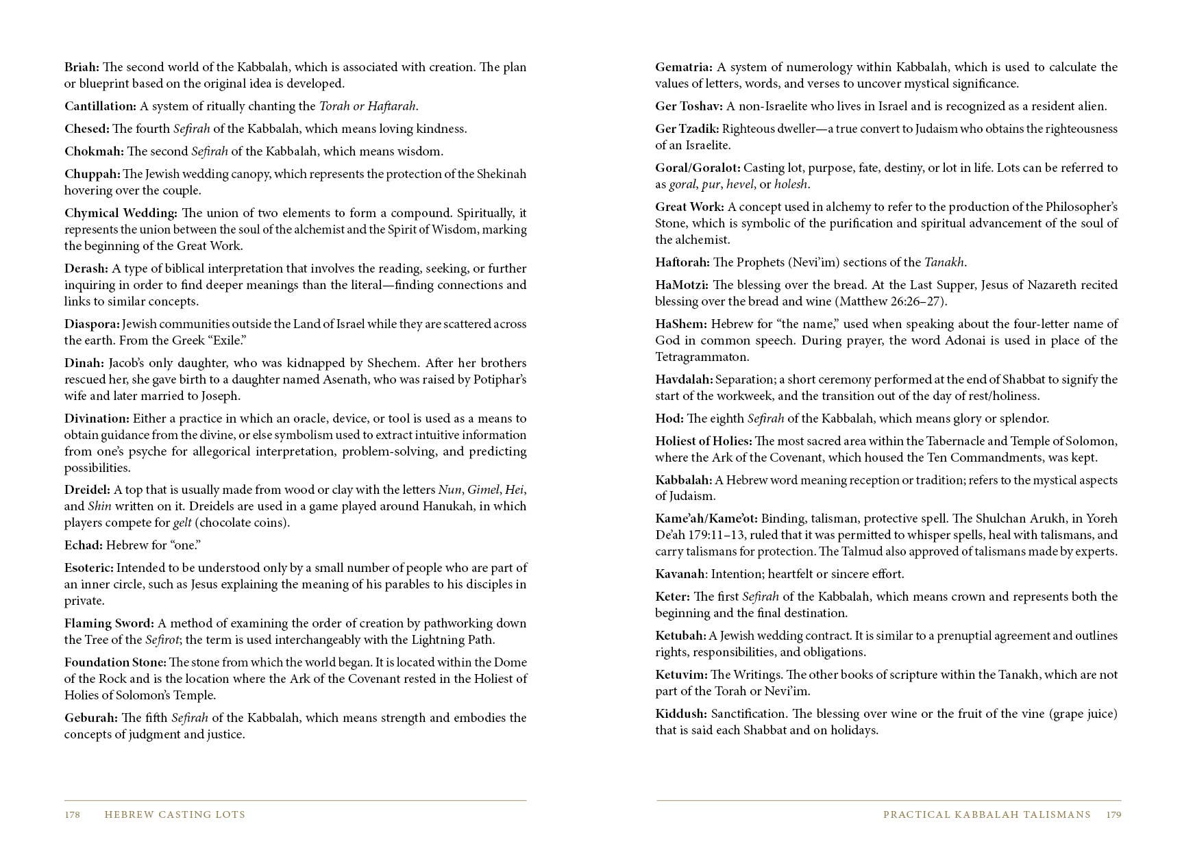 Hebrew Casting Lots: Practical Kabbalah Talismans - Spiral Circle