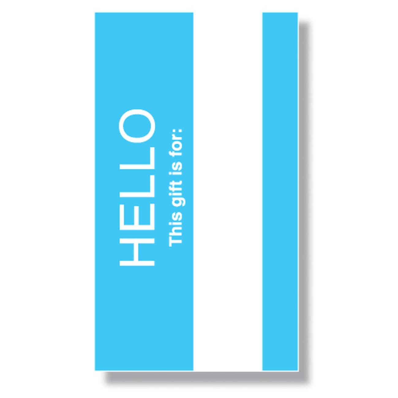 Hello My Name Is Mini Enclosure Card - Spiral Circle