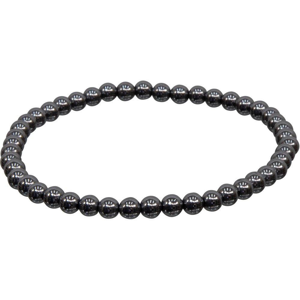 Hematite Beaded Bracelet | 4mm - Spiral Circle