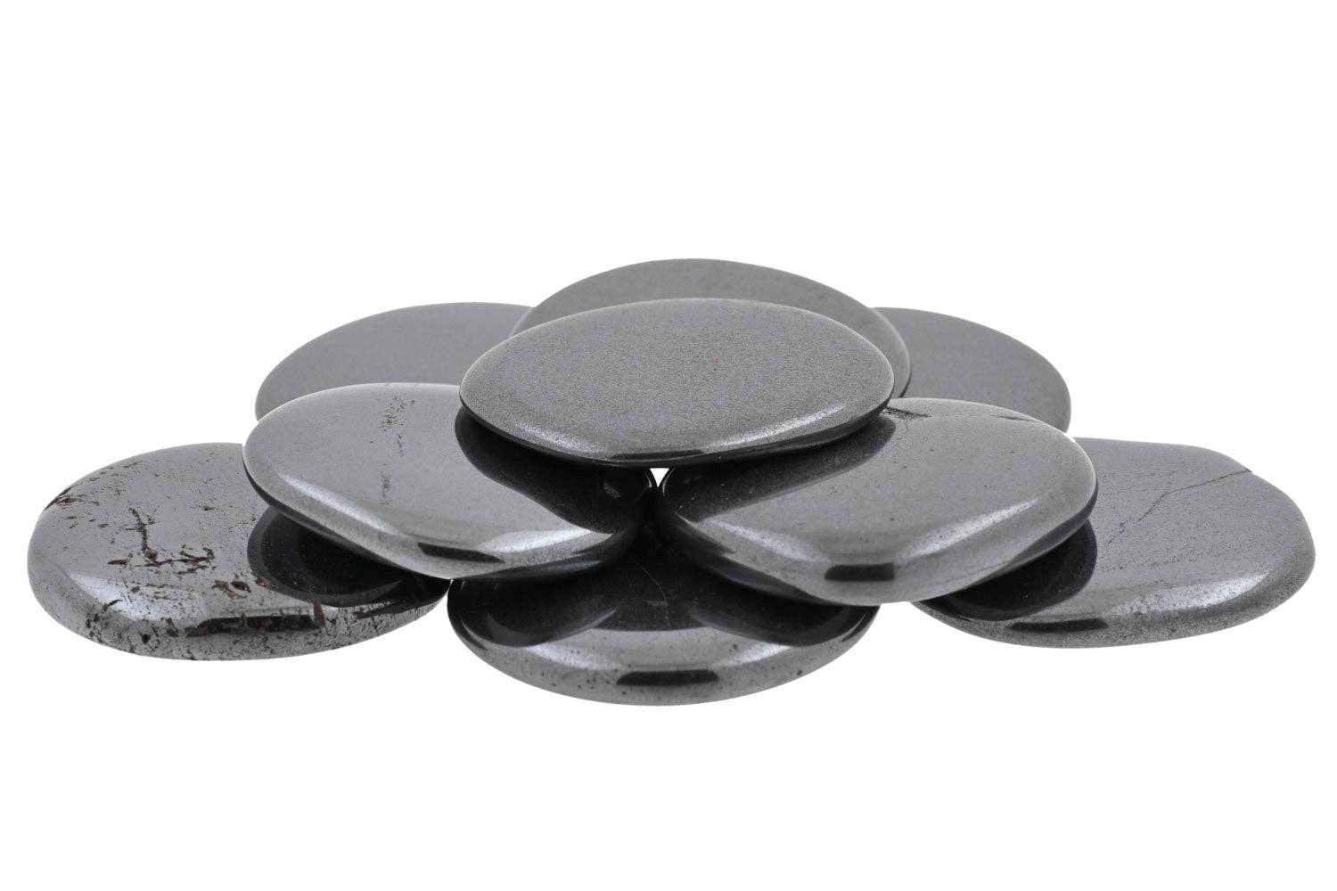Hematite Pocket Stones - Spiral Circle