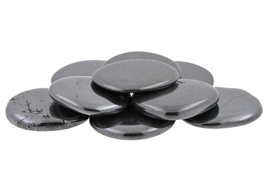 Hematite Pocket Stones - Spiral Circle