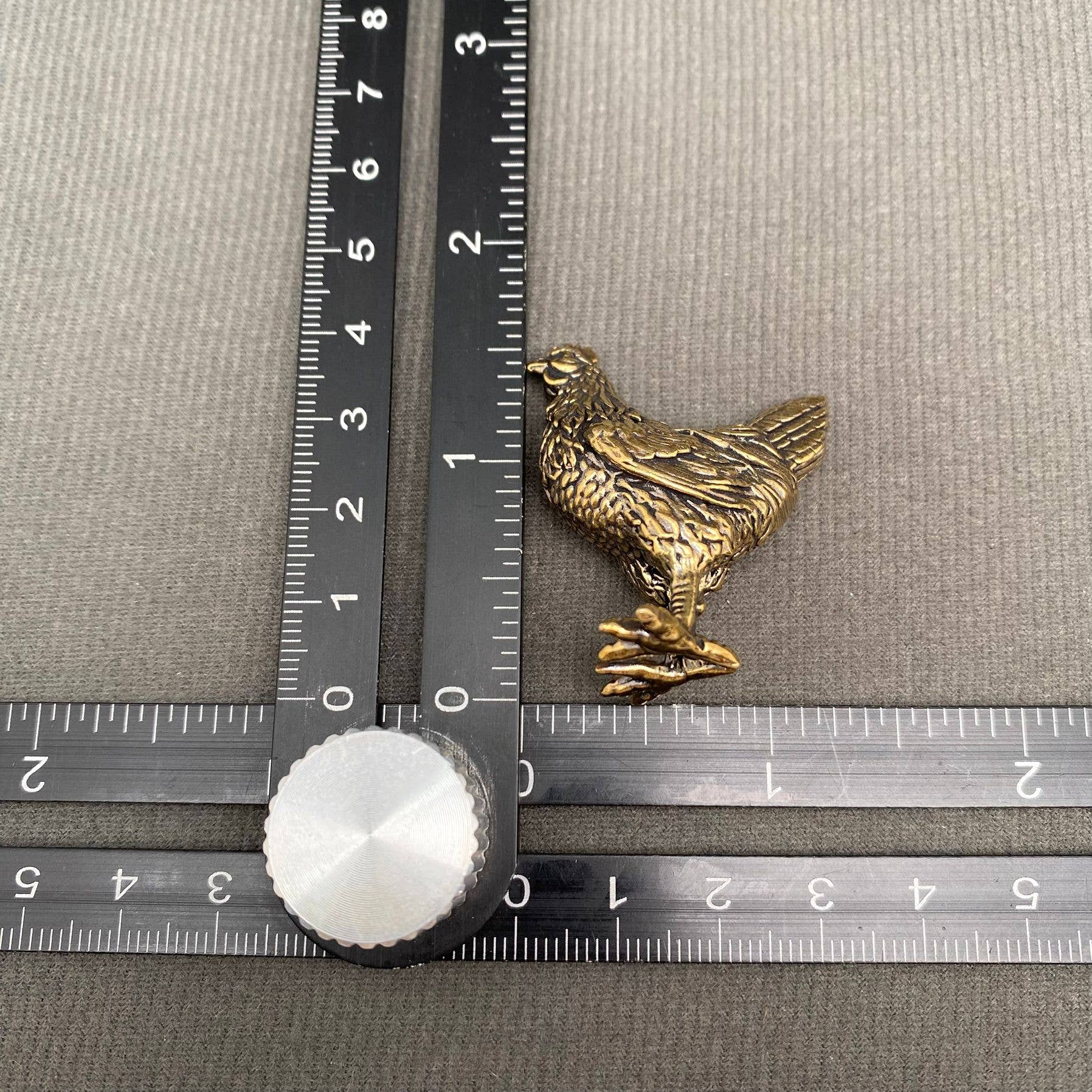 Hen | Brass Figurine - Spiral Circle