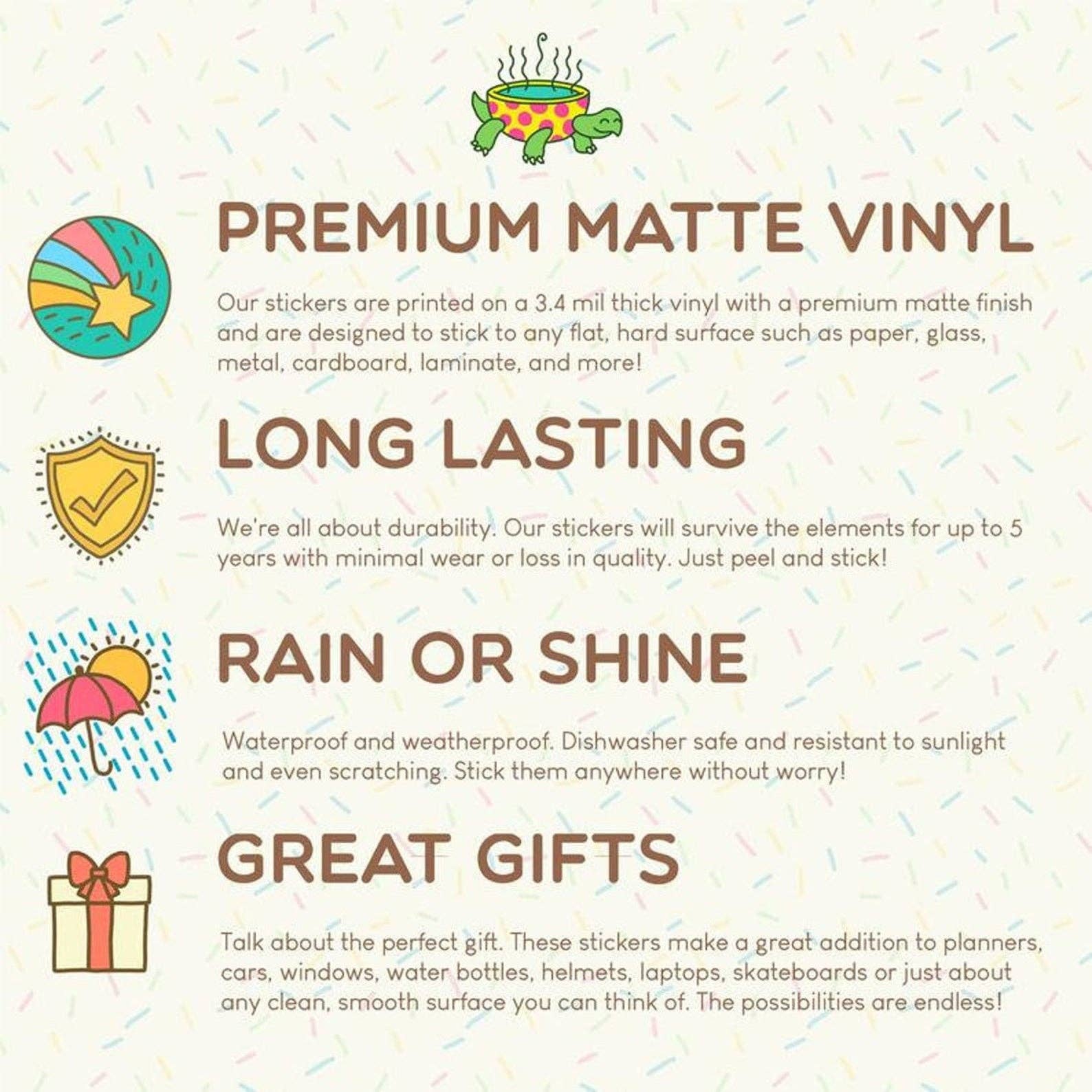 Here for the Tea Frog Gossip Laptop Decal Vinyl Sticker - Spiral Circle