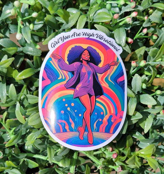 High Vibrational Sticker - Spiral Circle