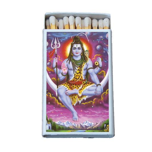 Hindu Deity Shiva Matchbox - Spiral Circle