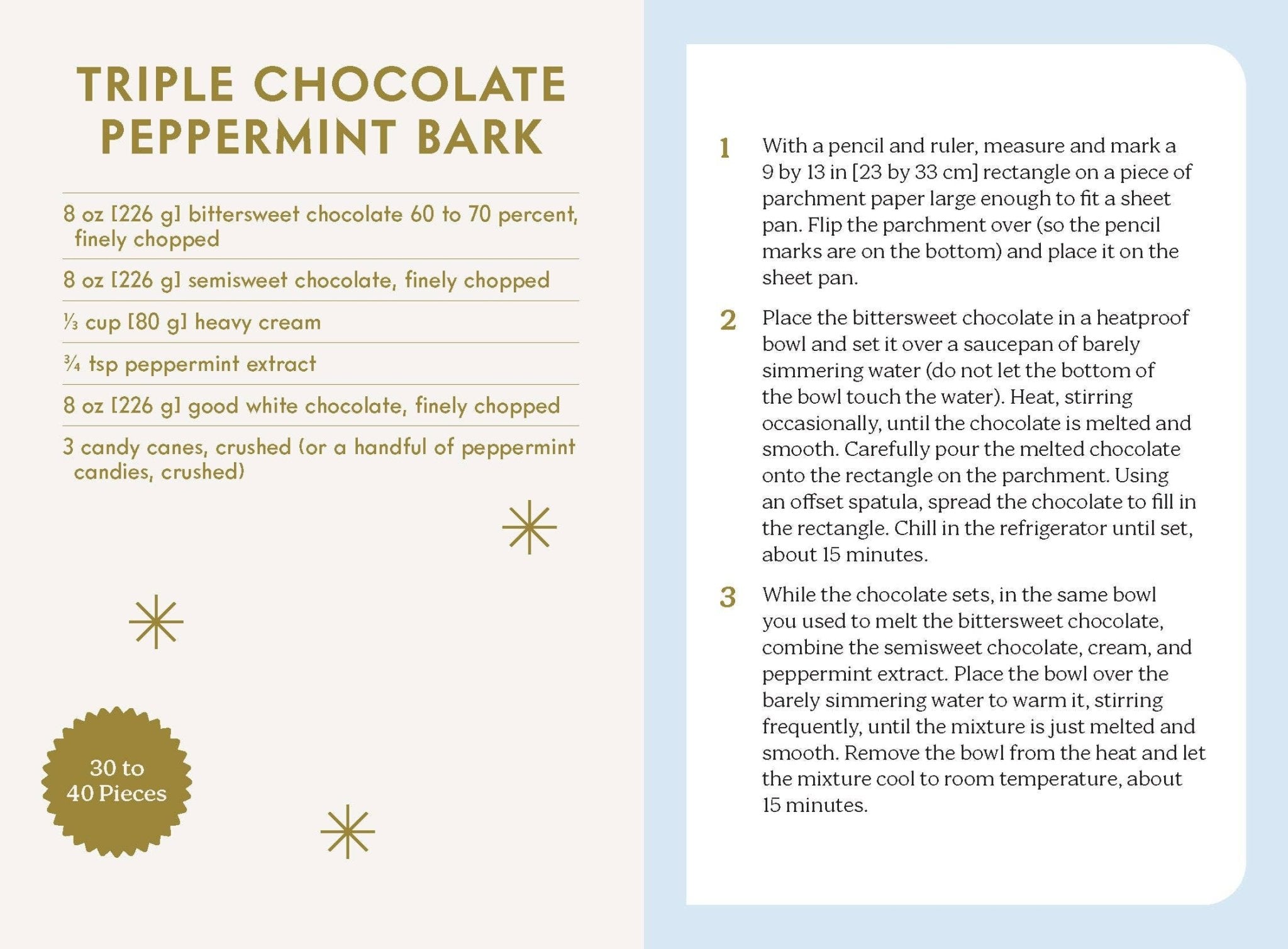 Holiday Baking Deck - Spiral Circle