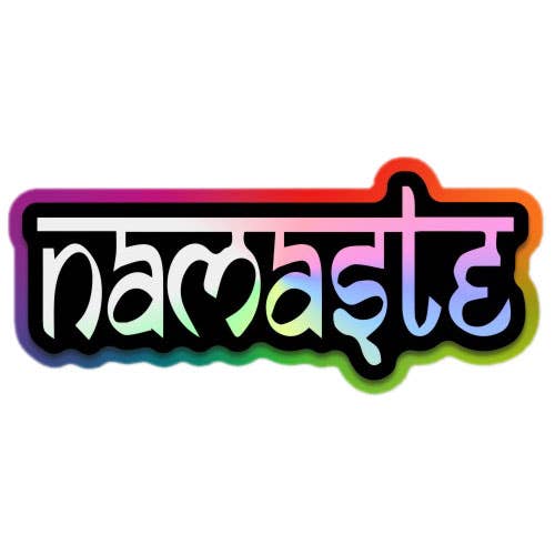 Holographic Namate Sticker - Spiral Circle