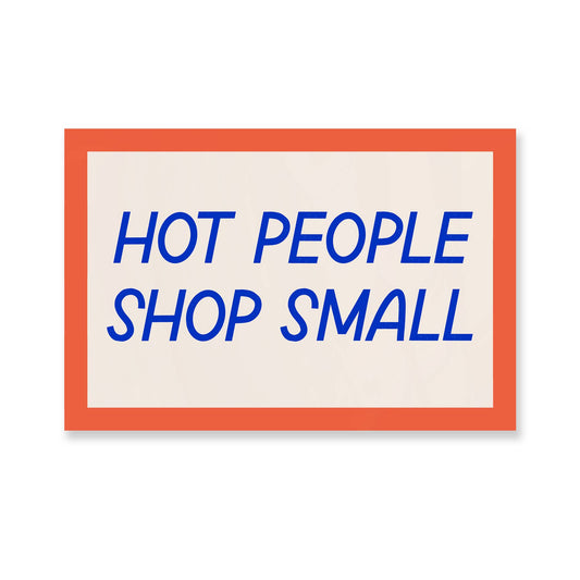 Hot People Shop Small Sticker - Spiral Circle