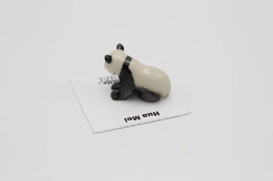 Hua Mei Panda Sitting Porcelain Miniature - Spiral Circle