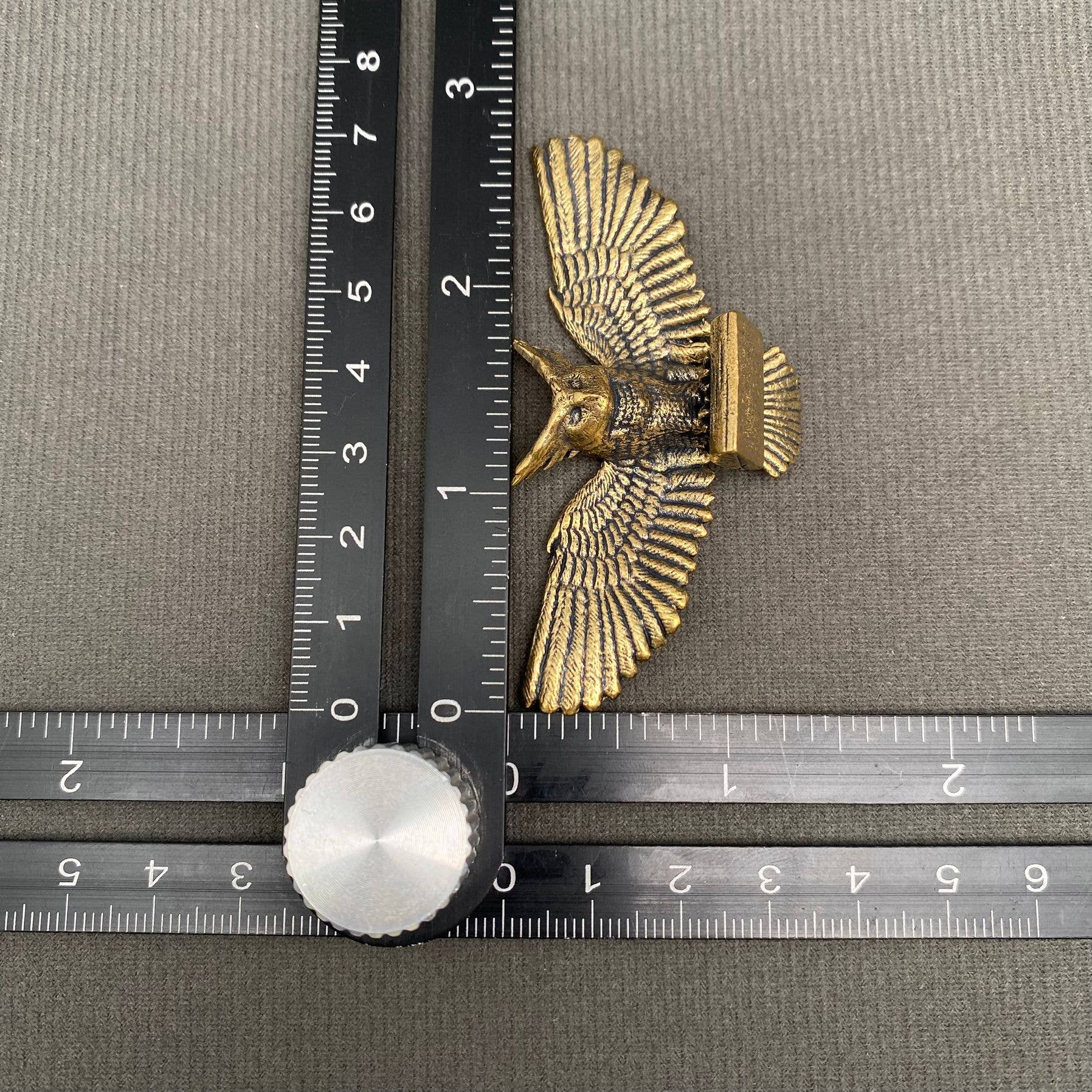 Hunting Owl | Brass Figurine - Spiral Circle