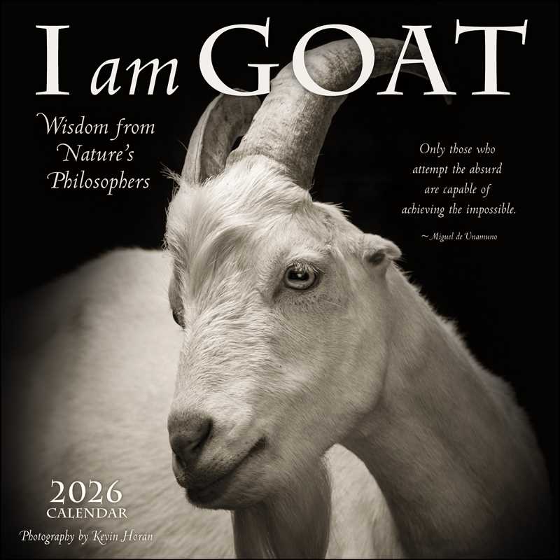 I Am Goat 2026 Wall Calendar by Kevin Horan - Spiral Circle