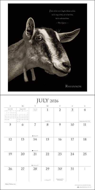 I Am Goat 2026 Wall Calendar by Kevin Horan - Spiral Circle